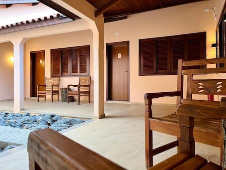 Quadruple Room, Non Smoking, Lanai | View from room. Pousada Essência do Vale