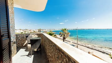 Standard Quadruple Room, Balcony, Sea View | Terrace/patio