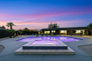 Outdoor pool, a heated pool - 6BD/5BA Ultimate Luxury Retreat/ Pool, Sports Courts, Putting Green/13 BEDS (Las Vegas)