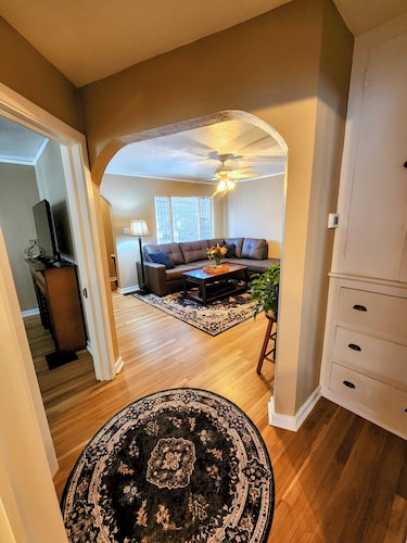 Charming 1938 Pueblo Home with Game Room, Firepit and Boho Bedroom