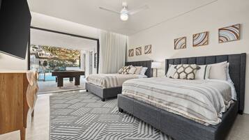 8 bedrooms, iron/ironing board, WiFi, bed sheets