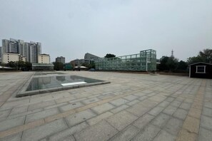 Blick von der Unterkunft