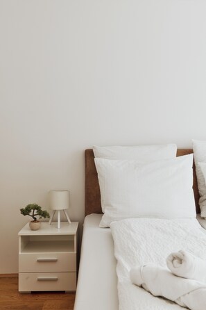 2 bedrooms, iron/ironing board, WiFi, bed sheets