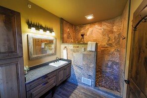 Appartement, 2 chambres, balcon, vue montagne | Salle de bain