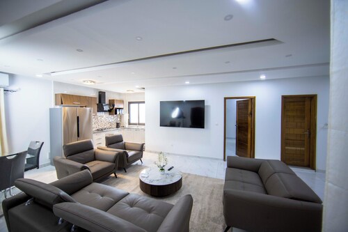 Furnished apartment on 6th floor (sea view) Building with lift