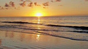 On the beach, sun-loungers, beach towels - Direct Oceanfront Escape • Stunning Views • Extras Included • Resort Fun! (Hilton Head Island)