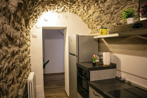 Small stone nest in the center of the medieval village of Bagnone, Lunigiana