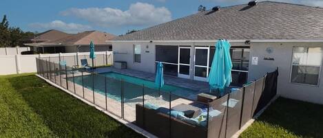 A heated pool