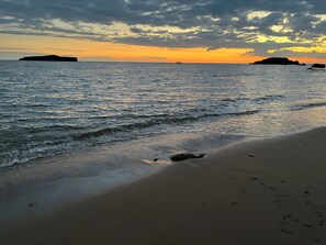 On the beach