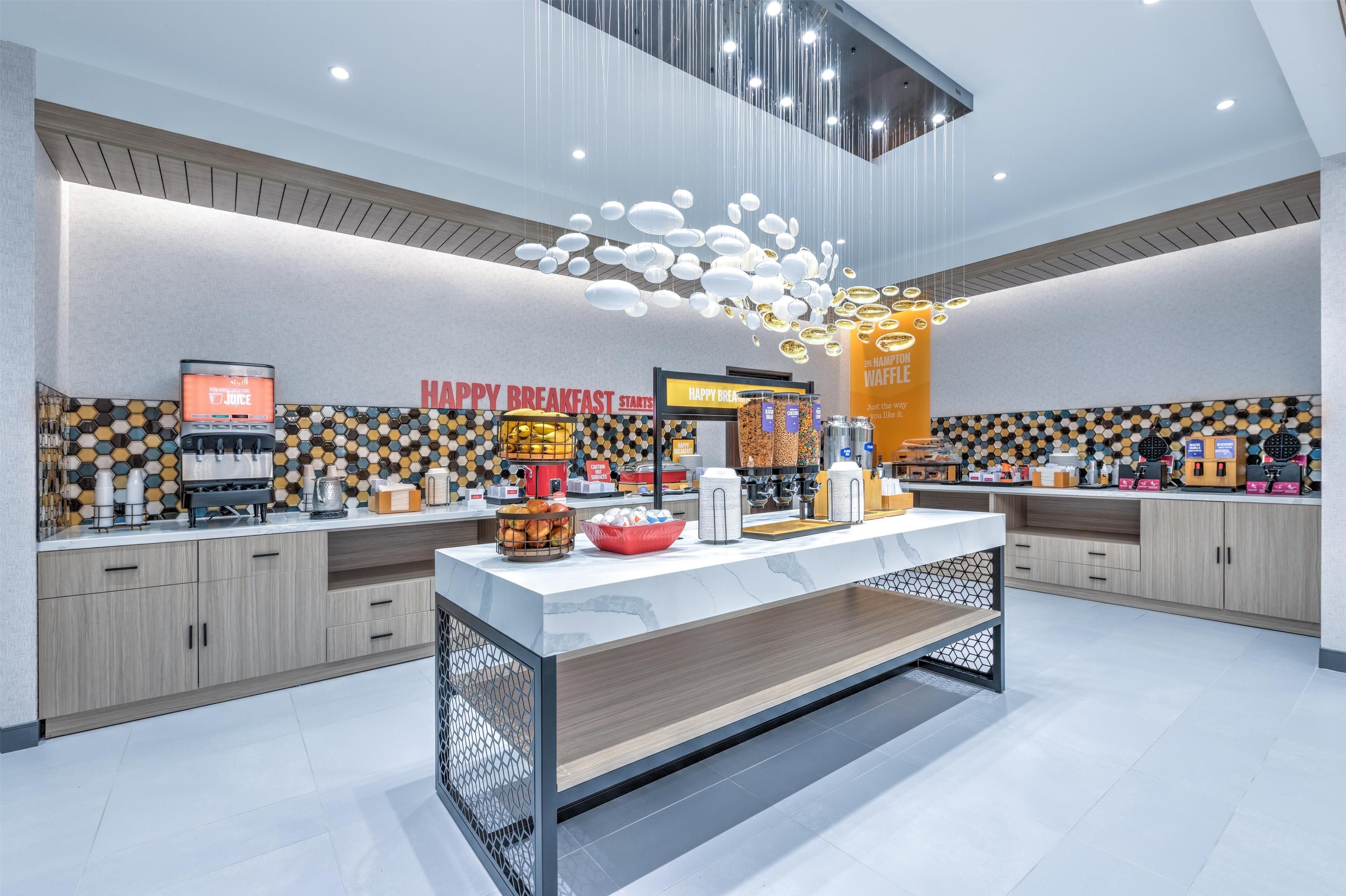 Free daily buffet breakfast