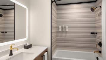 In-room safe, desk, laptop workspace, blackout drapes