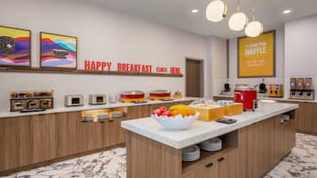 Free daily buffet breakfast