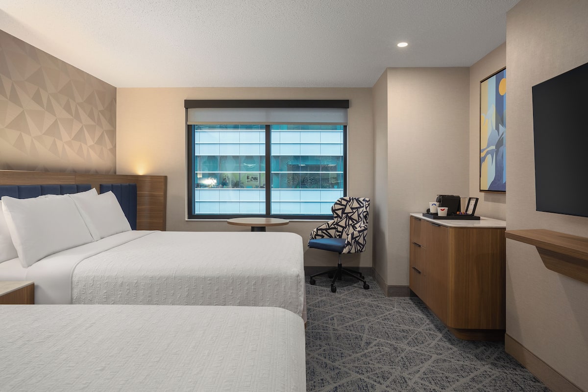 In-room safe, desk, laptop workspace, blackout drapes