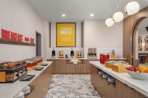 Free daily buffet breakfast