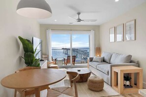 TV - Oceanside Oasis by Carolina Getaway - Oceanfront Condo POOL & HOT TUB OPEN (Carolina Beach)