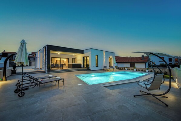 A heated pool