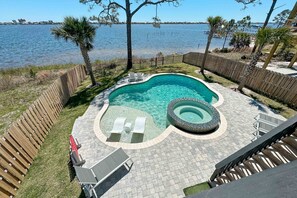 A heated pool