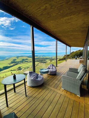 Luxury Cabin, Hot Tub, Sea View - Beresford Heights (transfer to the lodge via ATV) | Terrace/patio - Beresford Heights & Rise (Puketiro)
