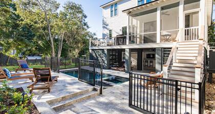 IOP Designer Home w/ Pool, Hot Tub & Walkable Beach in Wild Dunes