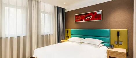 Habitación básica doble | Escritorio, espacio para trabajar con laptop y wifi gratis