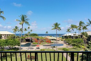 Property grounds - Beautiful Beachfront Resort with Best Ocean View Room On Property pools/hot tubs (Lihue)