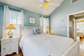 2 bedrooms, iron/ironing board, travel crib, internet