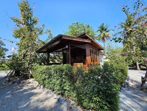 Deluxe-Doppelzimmer, Blick auf die Anlage