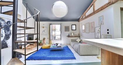 Charming Loft Apartment by Canal Saint Martin