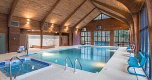 Indoor pool, a heated pool