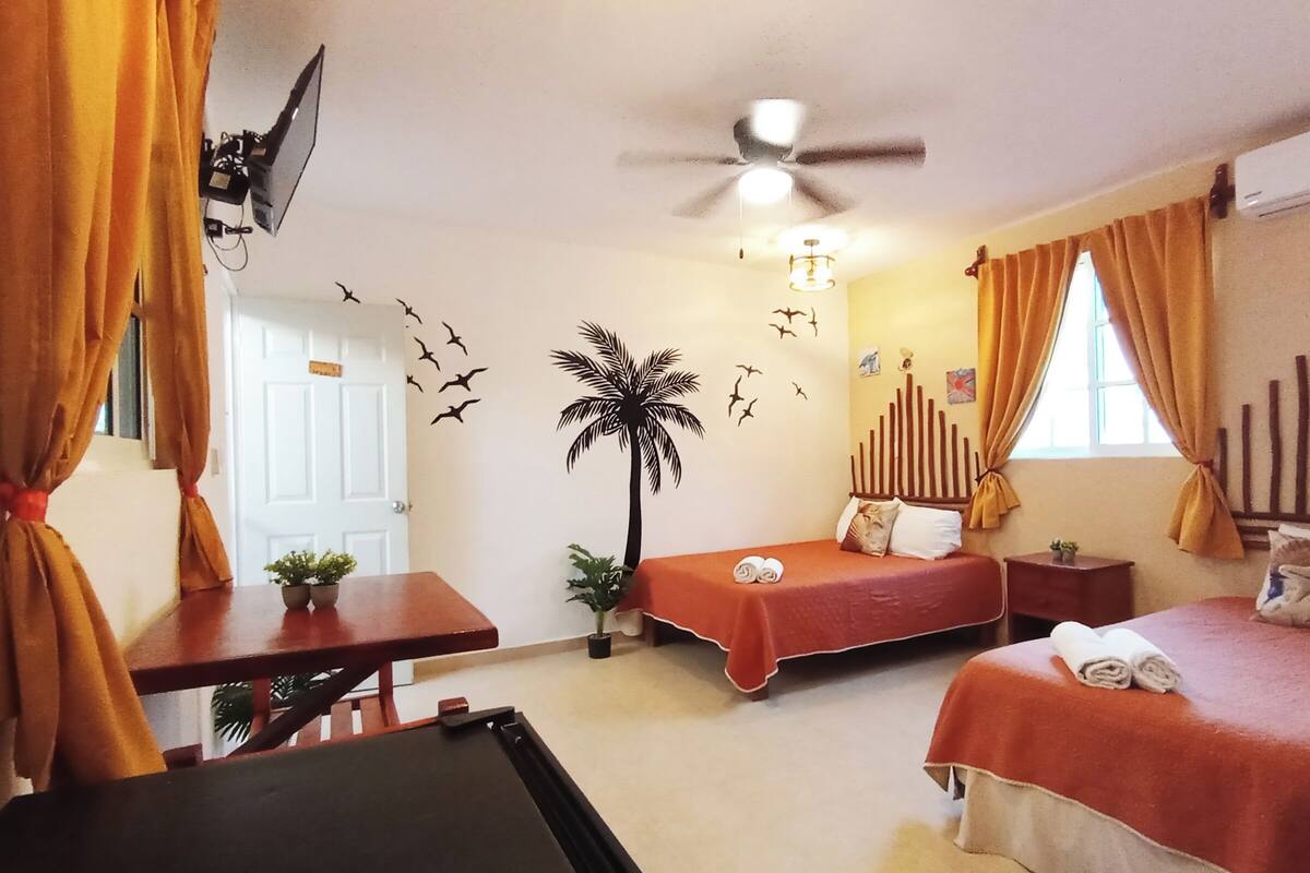 Hypo-allergenic bedding, desk, laptop workspace, free WiFi