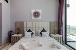 Apartment, 1 Schlafzimmer, Balkon, Stadtblick | 1 Schlafzimmer, hochwertige Bettwaren, Bügeleisen/Bügelbrett