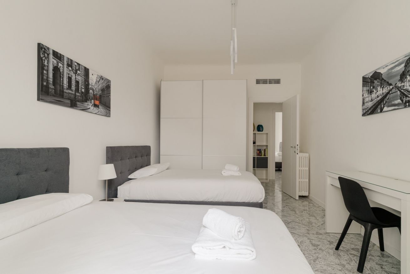 2 chambres, fer et planche à repasser, accès à Internet, literie fournie