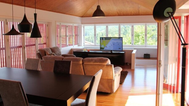 House, 4 Bedrooms, Smoking, Balcony | Living room - Charming Holiday House in Bairros Portugal With Mountain Views (Castelo de Paiva)