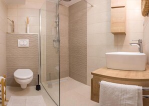 Shower, hair dryer