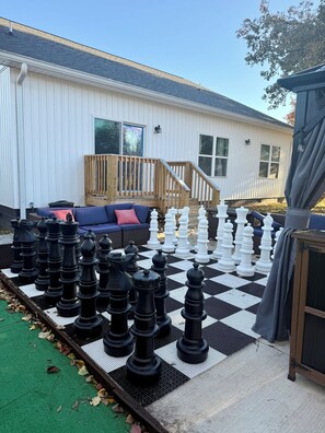 Terrace/patio - Beautiful new construction lake themed lake house with gameroom and boat bar. (Dandridge)