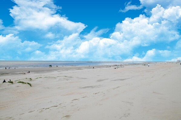 Vlak bij het strand