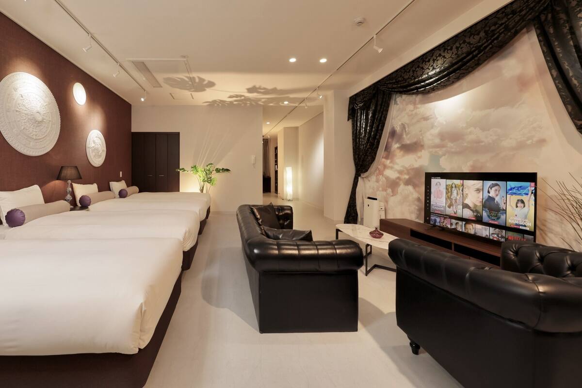 Luxe suite, niet-roken | 1 slaapkamer, gratis wifi, beddengoed