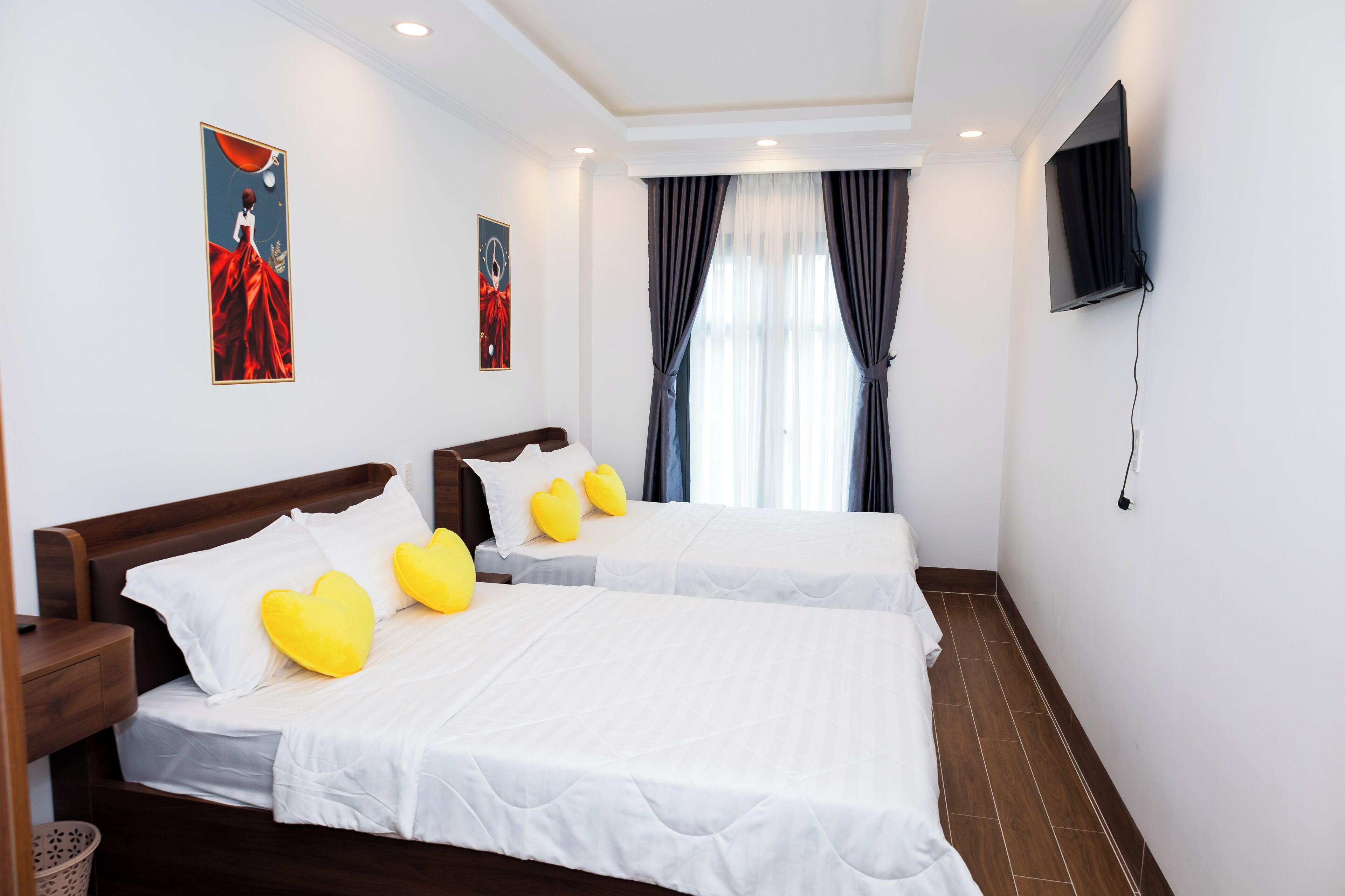 Family Double Room, 2 Queen Beds, Balcony, City View | Terrace/patio