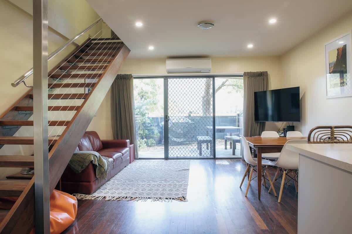 Smart TV, DVD player, books, video library