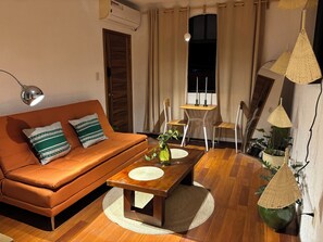 Superior Apartment, Balcony, City View | Living area