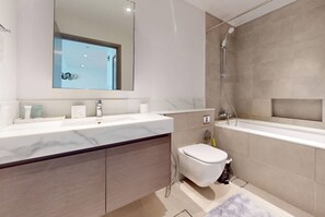 Hair dryer, towels