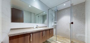 Shower, hair dryer