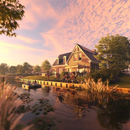 Exterior. Detached six-person home