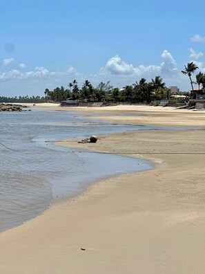 En la playa