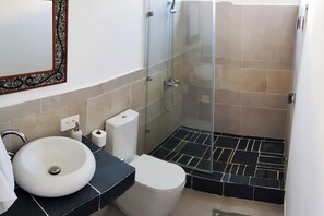 Shower, hair dryer, towels, soap - Studio Appart with Pool 15min from Grand bay (Grand Gaube)