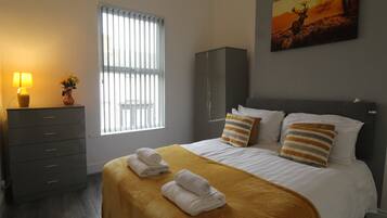 Allergitestet sengetøy, strykejern/-brett, wi-fi (inkludert) og sengetøy