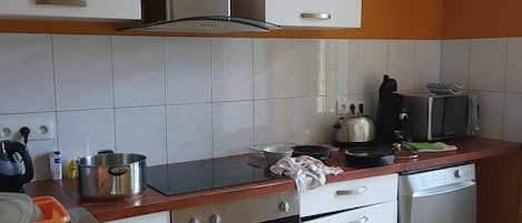 Microwave, oven, stovetop