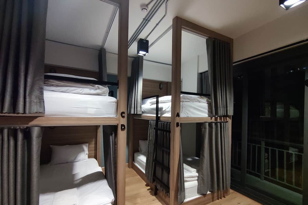 4-Bed Mixed Dormitory | Iron/ironing board, free WiFi, bed sheets