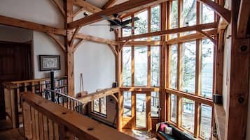 Cheminée, livres