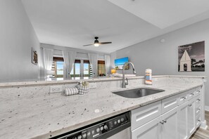 Fridge, microwave, oven, stovetop - 🐟Spacious Balcony-Across from Beach-2 Pools-Cassine Way 303🐟 (Santa Rosa Beach)